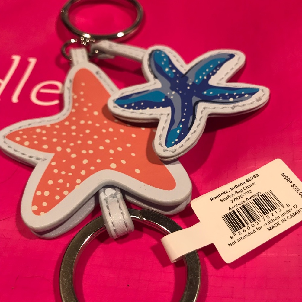 New, Vera Bradley Starfish key chain❤️ - Picture 6 of 7